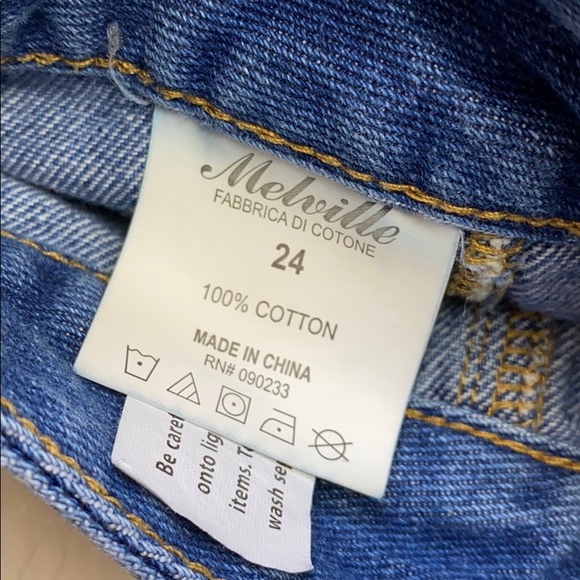 Brandy Melville Mini Button Down Jean Skirt #41N - Picture 5 of 5